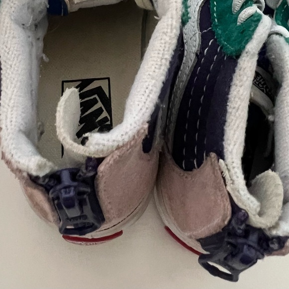 7.5 Vans Sk8 Hi  Toddler Suede Color Block Colors High Top Shoes Retro Children - Picture 4 of 10